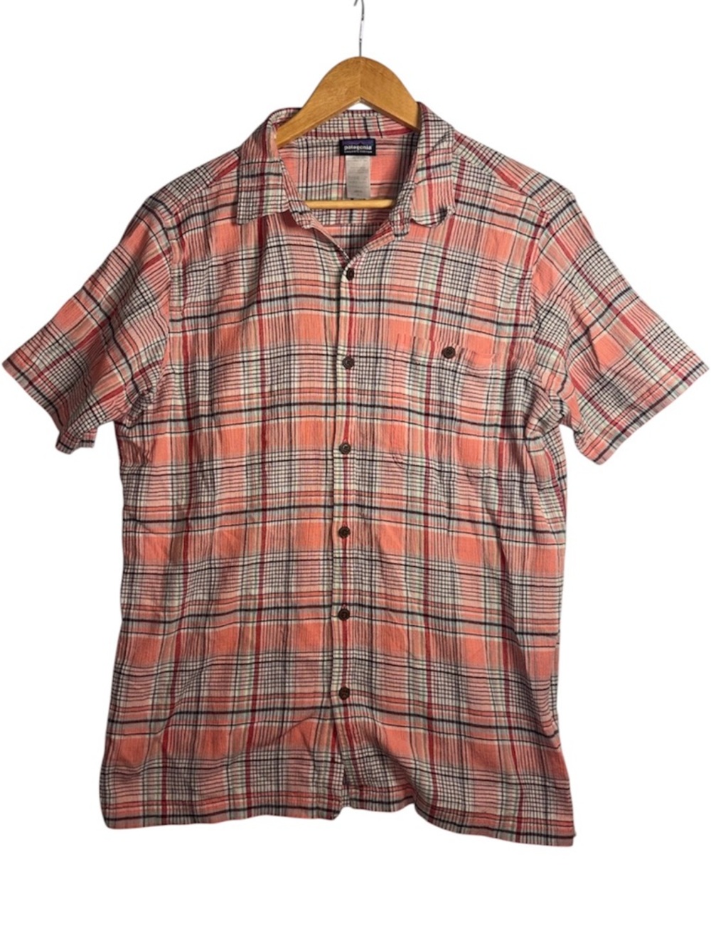 Patagonia Common Threads Organic Cotton Button Shirt Men Sz Large